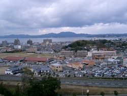 湖南から松江市を望む