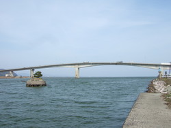 中海大橋を見る景色